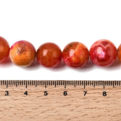 Natural Agate Beads Strands G-Z145-B01-14mm-A-1