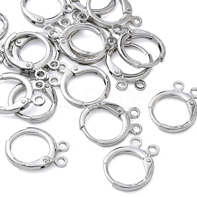 SHEGRACE Brass Leverback Earring Findings XGR0091P-88P-1
