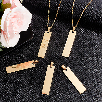 PVD Vacuum Plating 304 Stainless Steel Pendants STAS-PH0001-12G-1