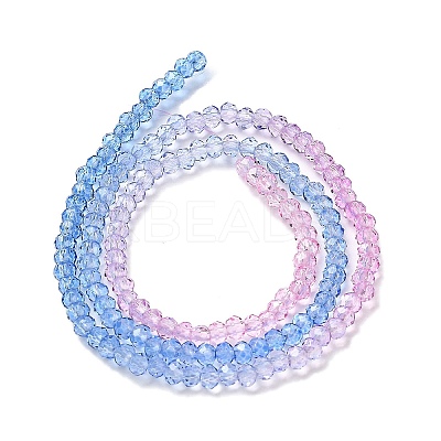 Transparent Painted Glass Beads Strands LS-DGLA-A034-T2mm-A08-1