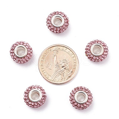 Grade A Rhinestone European Beads CPDL-H001-9-1