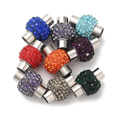 304 Stainless Steel Magnetic Clasps with Glue-in Ends FIND-C044-01-1