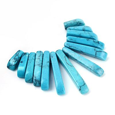 Synthetic Turquoise Pendants Sets G-Q458-01D-1