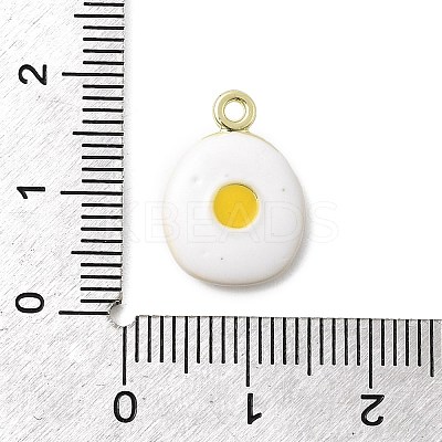 Food Theme Alloy Enamel Pendants FIND-C075-10A-G-1