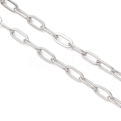 2.5MM 304 Stainless Steel Paperclip Chain Necklace Making AJEW-JB01496-01-1
