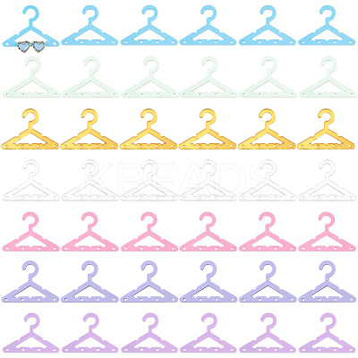 42Pcs 7 Colors Opaque & Transparent Acrylic Earring Display Accessories EDIS-PH0001-33-1