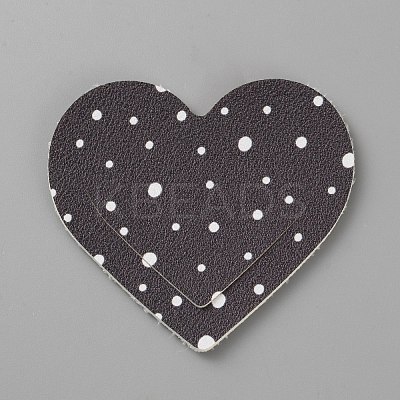 PU Imitation Leather Heart Corner Protectors AJEW-TAC0045-003A-1