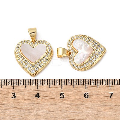 Brass Micro Pave Cubic Zirconia Pendants LS-KK-D057-14G-1