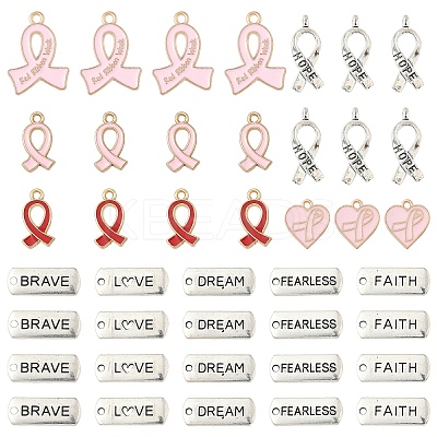 100Pcs 10 Styles Alloy Enamel Pendant Sets FIND-YW0006-82-1