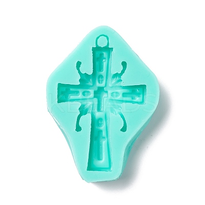 Cross Pendant Food Grade Silicone Molds DIY-M040-03-1