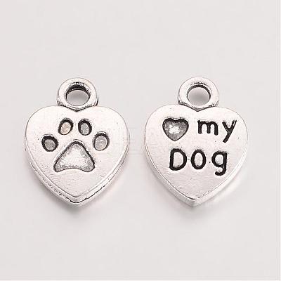 Tibetan Style Alloy Charms TIBEP-S291-19-RS-1