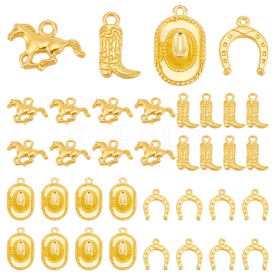 80Pcs 4 Tibetan Styles Alloy Pendants FIND-UN0004-28A-1