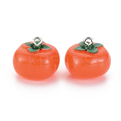 Autumn Theme Resin Pendants RESI-N021-13-1