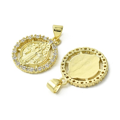 Brass Micro Pave Cubic Zirconia Pendants KK-H472-53D-G-1
