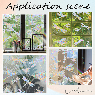 PVC Waterproof Shopwindow Decorative Sticker DIY-WH20007-17M-1