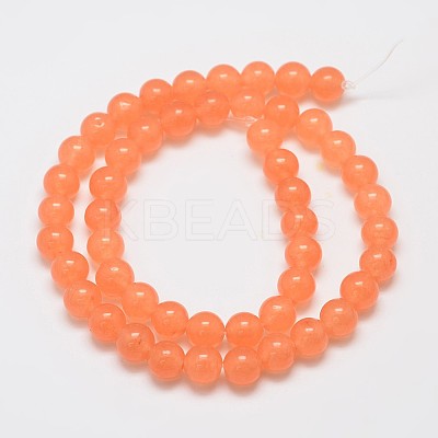 Natural & Dyed Malaysia Jade Bead Strands G-A146-8mm-A05-1