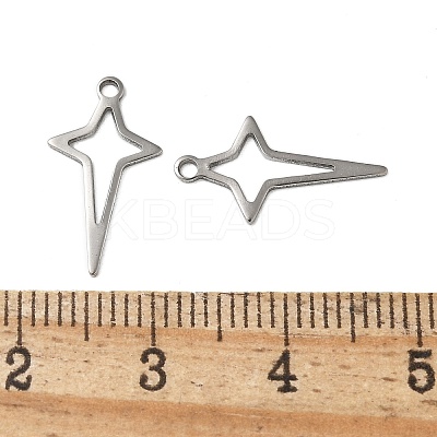 201 Stainless Steel Pendants STAS-I330-045P-1