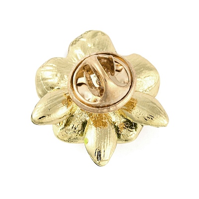 Alloy Crystal Rhinestone & Plastic Pearl Flower Brooch for Women LS-JEWB-M045-02LG-1