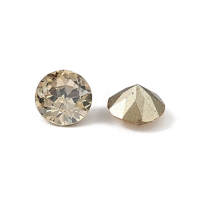 Glass Rhinestone Cabochons GLAA-A018-8mm-001GS-1