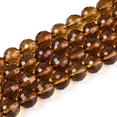 Transparent Glass Bead Strands GLAA-R095-8mm-32-1