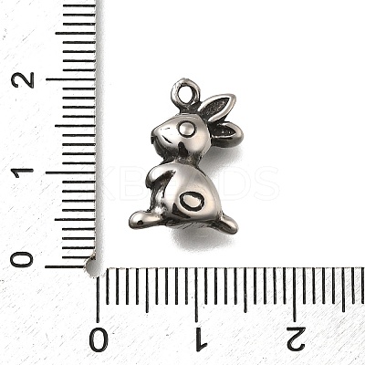 Retro 304 Stainless Steel Pendants STAS-L284-16AS-01-1