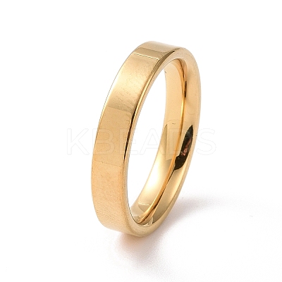201 Stainless Steel Plain Band Ring for Women RJEW-I089-50B-G-1