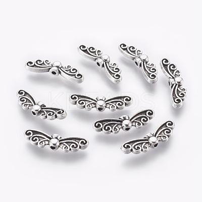 Tibetan Style Alloy Beads X-TIBEB-1331-AS-LF-1