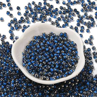 Transparent Inside Colours Glass Seed Beads SEED-H002-A-C215-1
