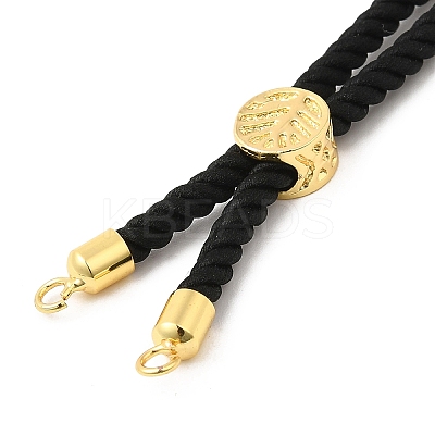 Twisted Nylon Cord Silder Bracelets DIY-B066-03G-11-1
