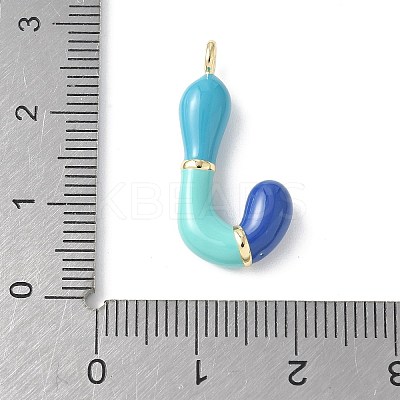 Brass Enamel Pendants KK-E093-03G-J-02-1