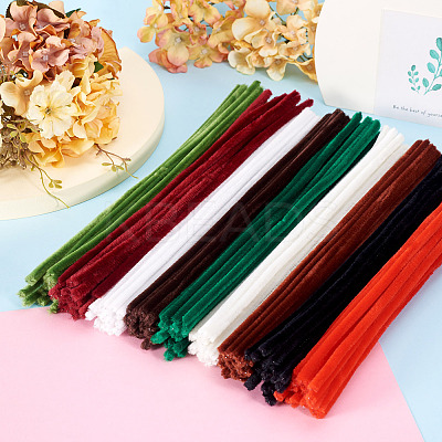 180Pcs 9 Colors DIY Plush Sticks FIND-TA0005-79-1