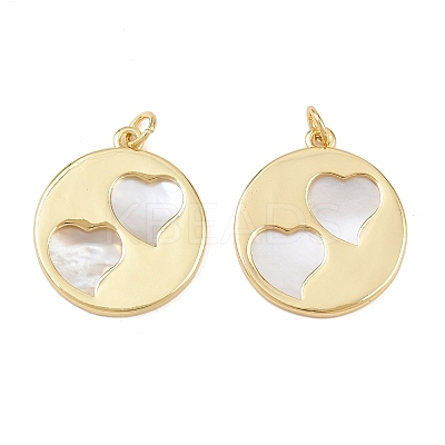 Natural Shell Pendants KK-L251-44G-A02-1