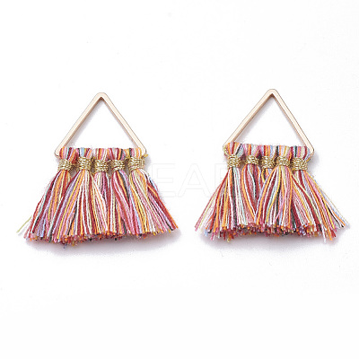 Polycotton(Polyester Cotton) Tassel Pendant Decorations FIND-T012-01A-1