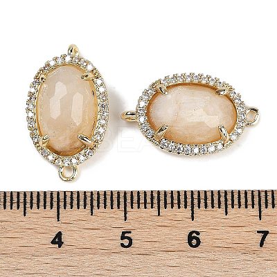 Natural Moonstone Faceted Oval Links G-B126-07G-12-1