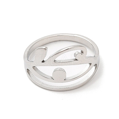 Non-Tarnish 304 Stainless Steel Finger Rings RJEW-L107-003P-1