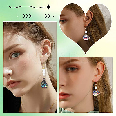 20Pcs 10 Style Alloy Enamel Pendants ENAM-SC0003-45-1