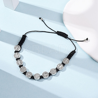 Nylon Rope Braided Bracelet for Women BJEW-Z156-03AS-02-1