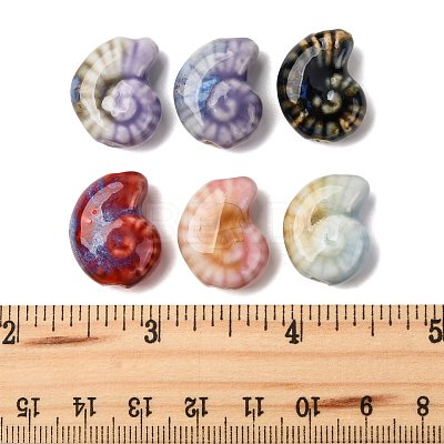 18Pcs 6 Colors Handmade Porcelain Beads for DIY Bracelet Accessories PORC-FS0001-24-1