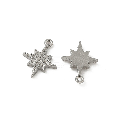 304 Stainless Steel Pendant Rhinestone Settings STAS-Z144-02P-02-1
