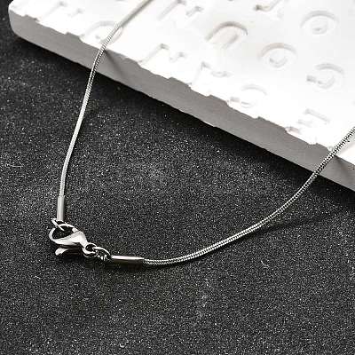 Tarnish Resistant 304 Stainless Steel Snake Chain Necklaces LS-STAS-M174-019P-1