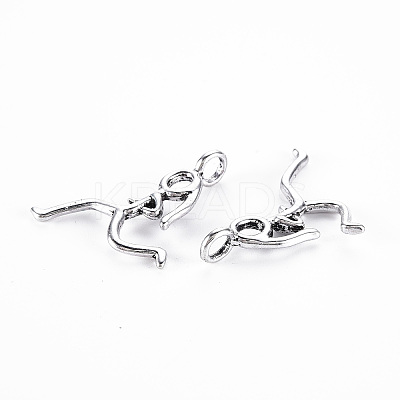 Tibetan Style Alloy Pendants X-PALLOY-S120-255-RS-1