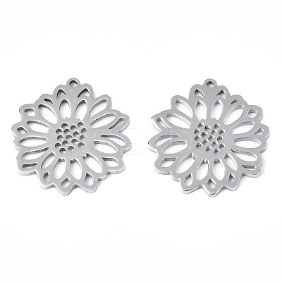 Non-Tarnish 201 Stainless Steel Pendants STAS-N098-047P-1