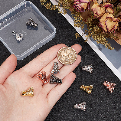 10Pcs 5 Colors Dragon Head Alloy Beads FIND-OC0003-29-1