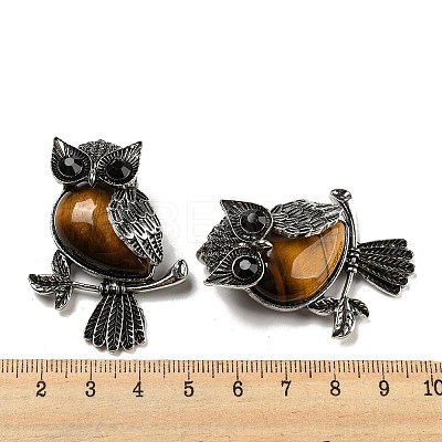Natural Tiger Eye Pendants X-G-H308-01AS-01-1