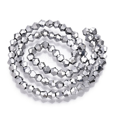 Electroplate Glass Bead Strands EGLA-R094-4mm-15-1