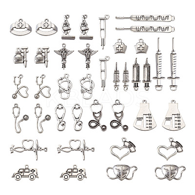 Tibetan Style Zinc Alloy Pendants TIBEP-TA0002-36AS-RS-1