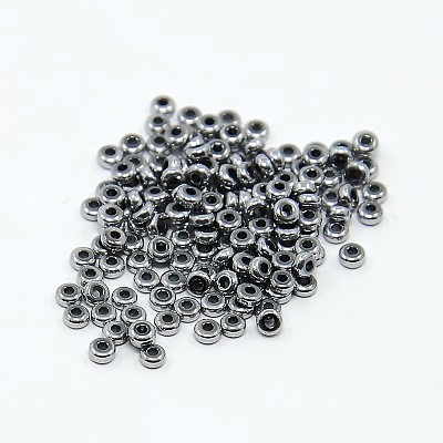 Electroplate Non-magnetic Synthetic Hematite Beads Strands X-G-J216D-08-1