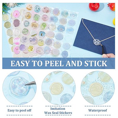 6 Sets 6 Styles PVC Adhesive Stickers DIY-CP0007-61-1