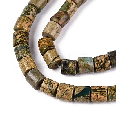 Natural Verdite Stone Beads Strands G-T141-89B-1