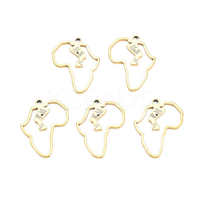 Ion Plating(IP) 201 Stainless Steel Pendants STAS-T063-164G-1